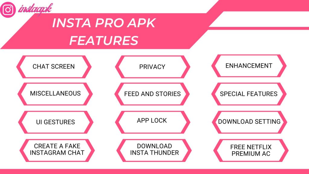 Insta Pro APK Features