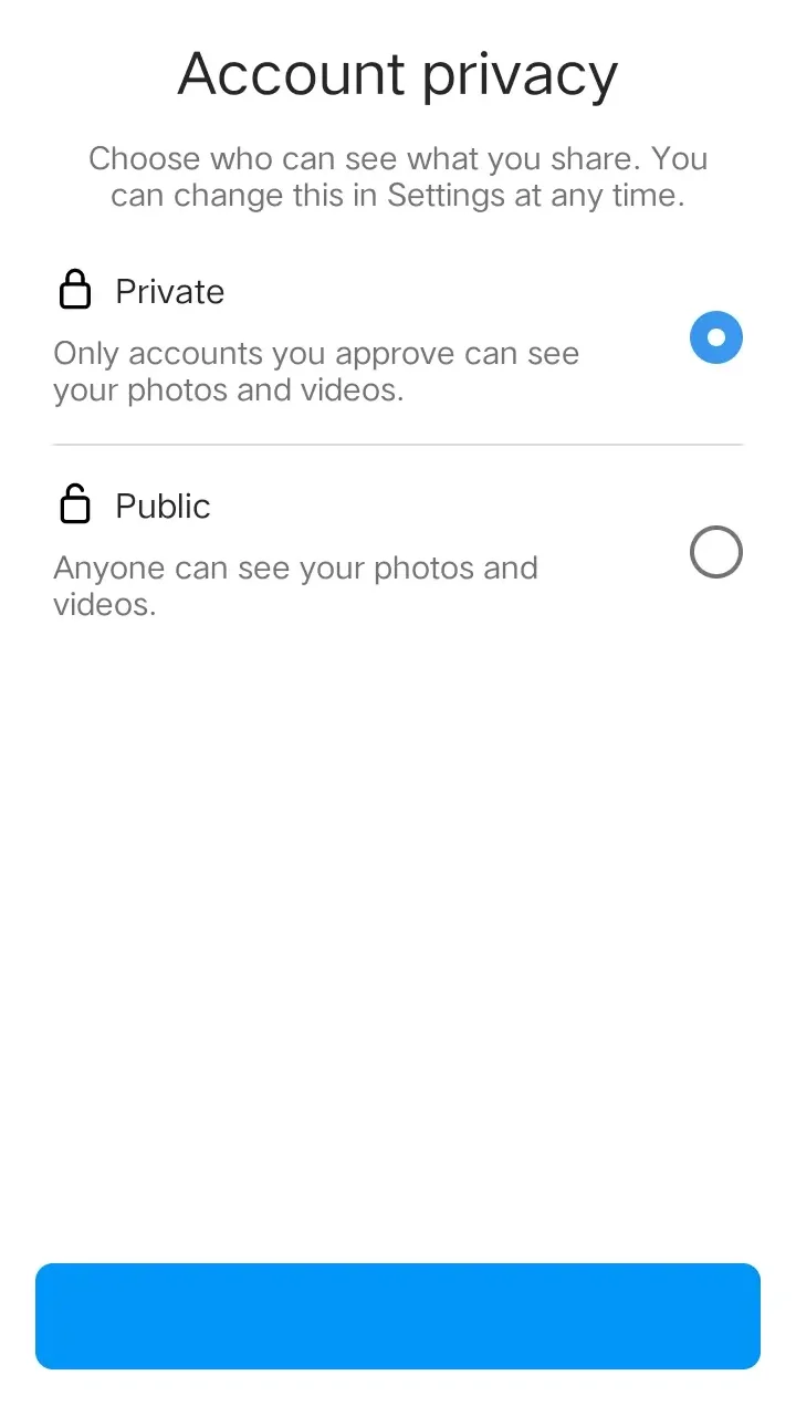 12. Account Privacy 