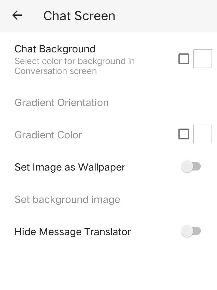 Chat Screen 